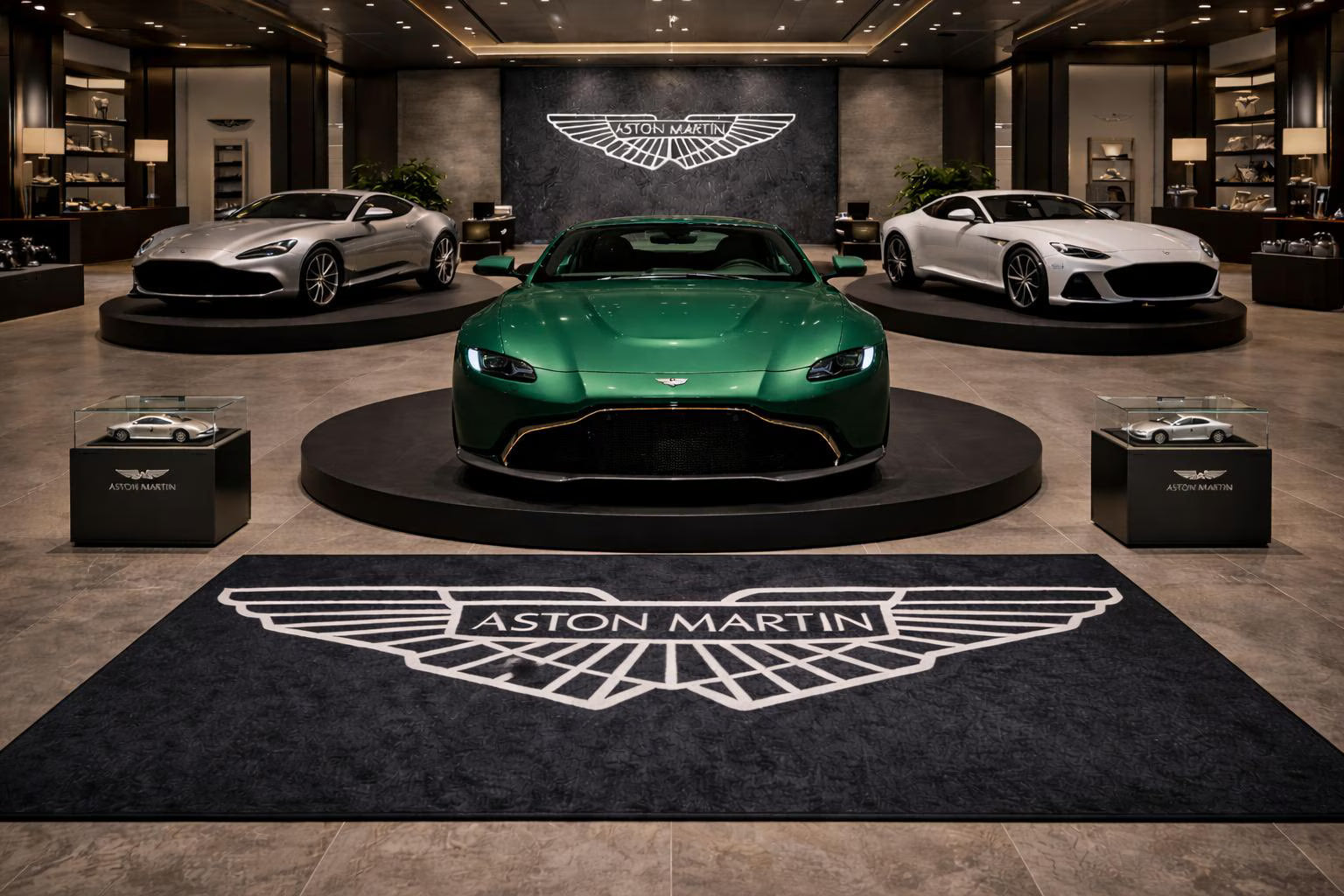 Premium Aston Martin Garage Rug – 5x7 ft