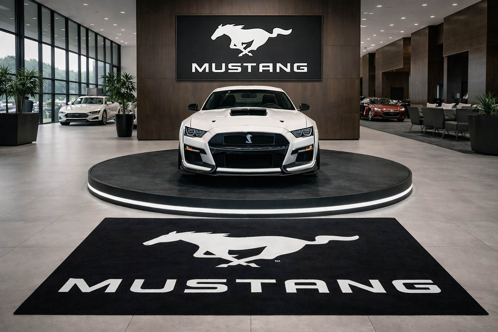 Premium Mustang Garage Rug – 5x7 ft (60x87")