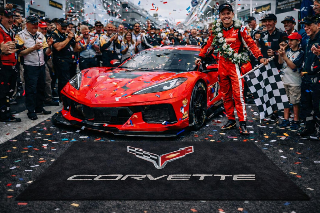 Premium Corvette Garage Rug – 5x7 ft (60x87")