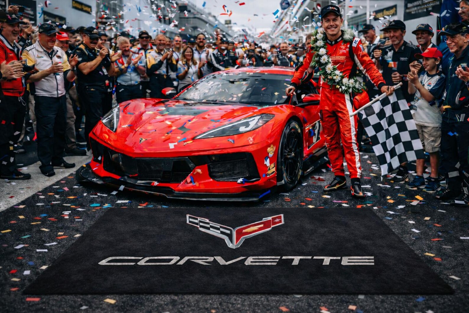 Premium Corvette Garage Rug – 5x7 ft (60x87")