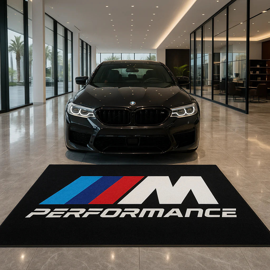 Premium BMW M Performance Garage Rug – 5x7 ft (60x87")