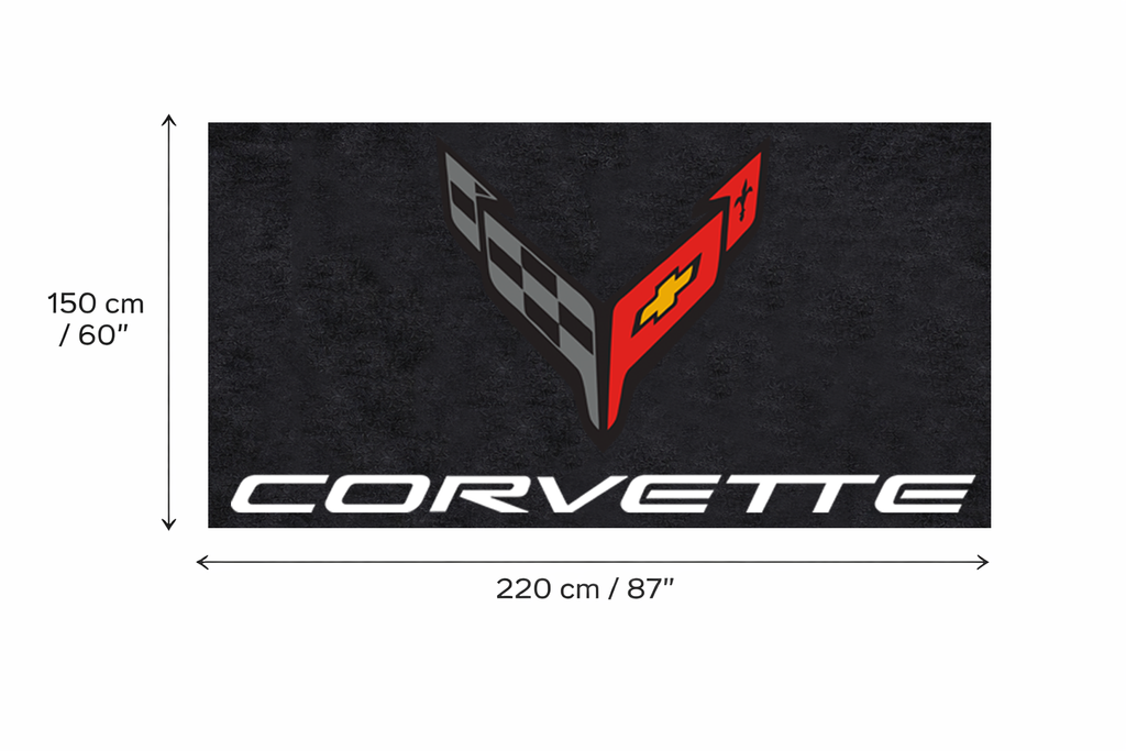 Premium Corvette Garage Rug – 5x7 ft (60x87")