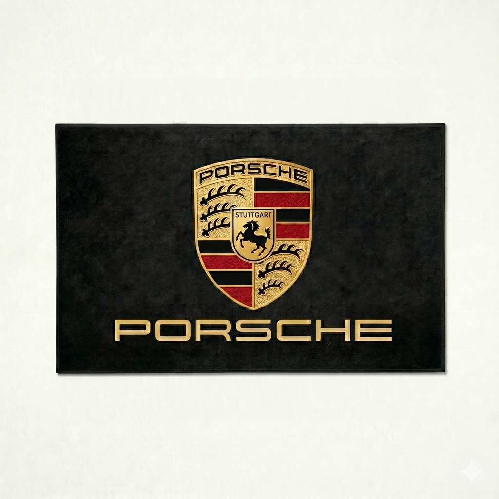 Premium Porsche Garage Rug – 5x7 ft (60x87")