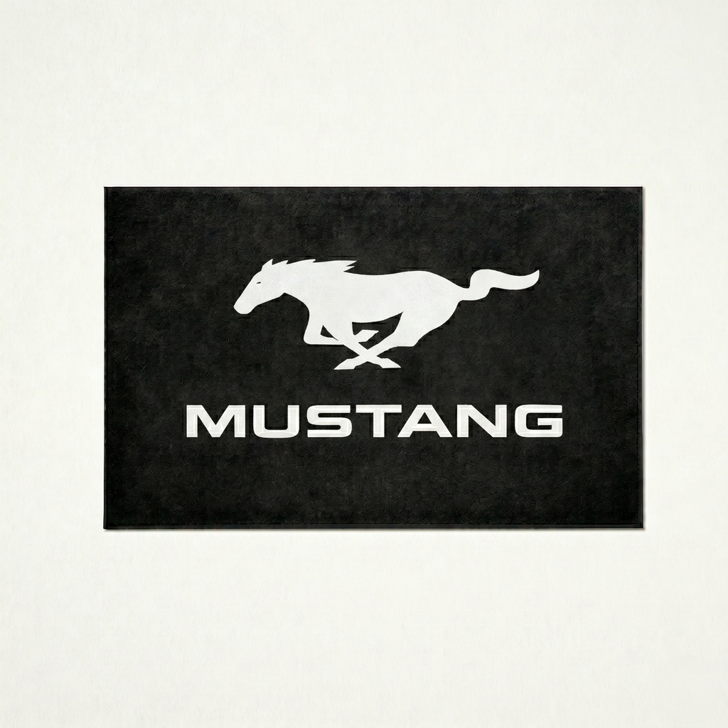 Premium Mustang Garage Rug – 5x7 ft (60x87")