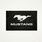 Premium Mustang Garage Rug – 5x7 ft (60x87")
