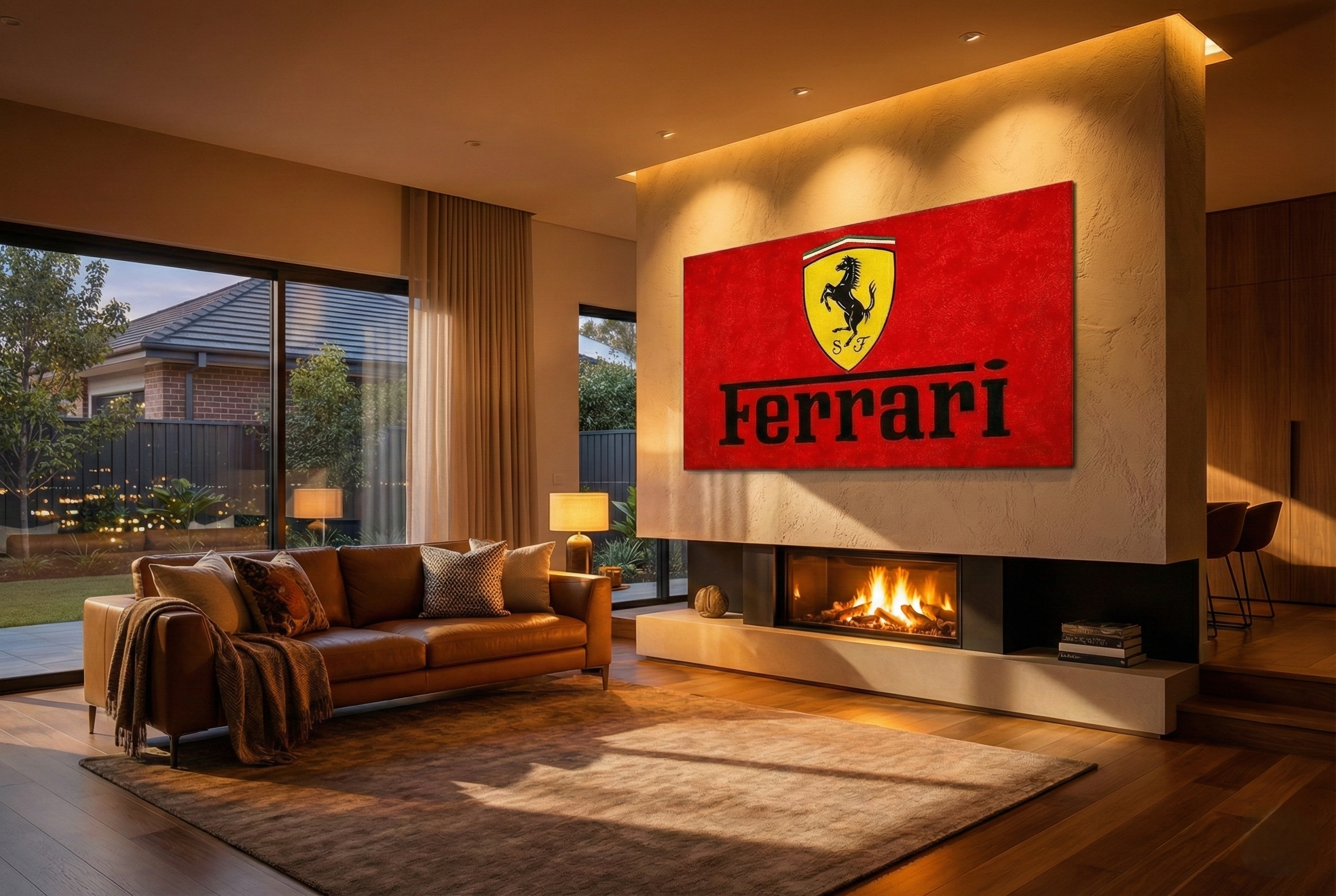 Premium Ferrari Garage Rug – 5x7 ft (60x87")