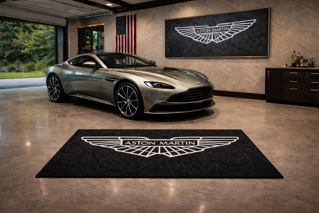 Premium Aston Martin Garage Rug – 5x7 ft