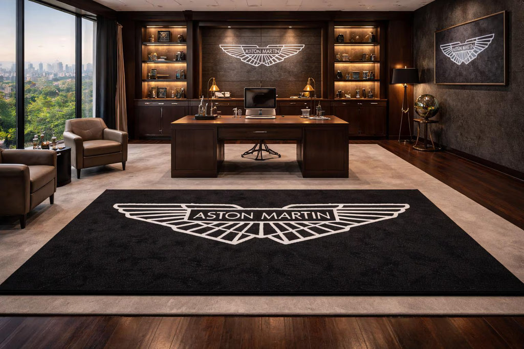 Premium Aston Martin Garage Rug – 5x7 ft