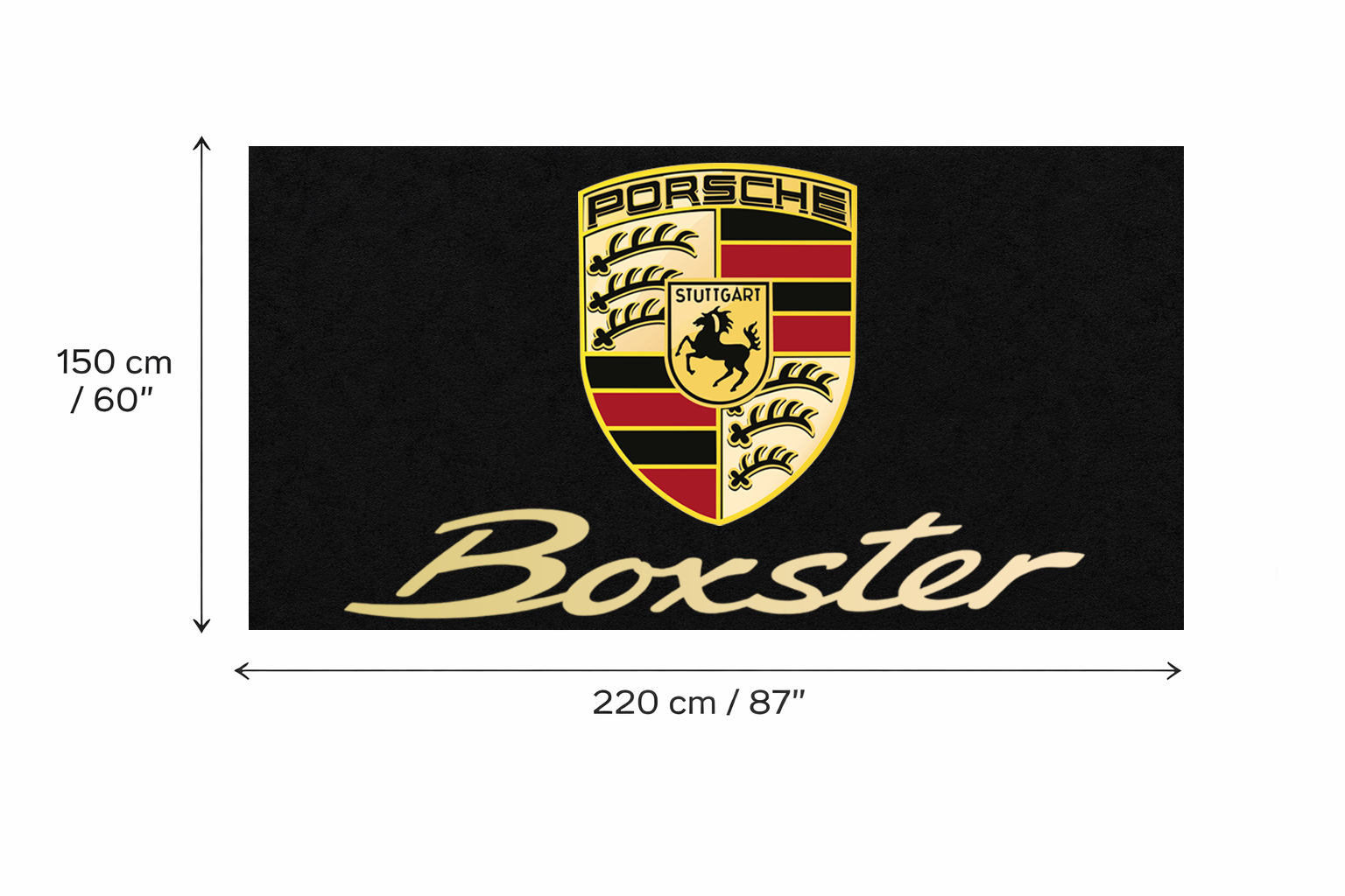Premium Porsche Garage Rug – 5x7 ft (60x87")