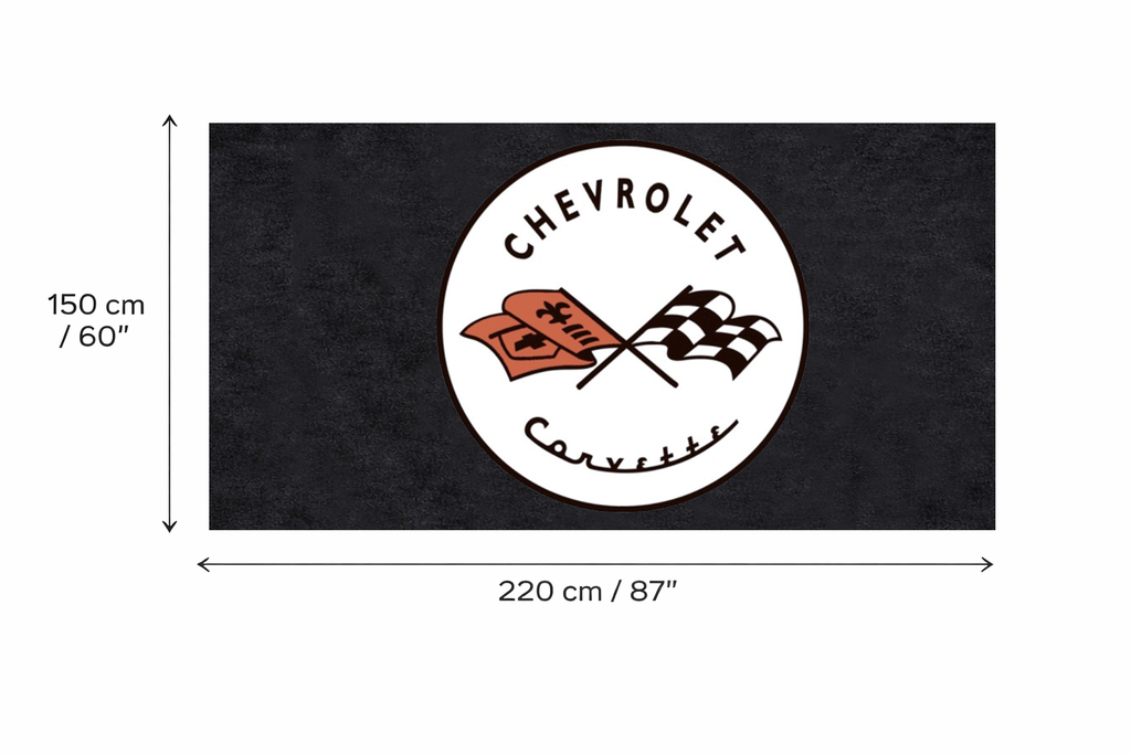 Premium Corvette Garage Rug – 5x7 ft (60x87")