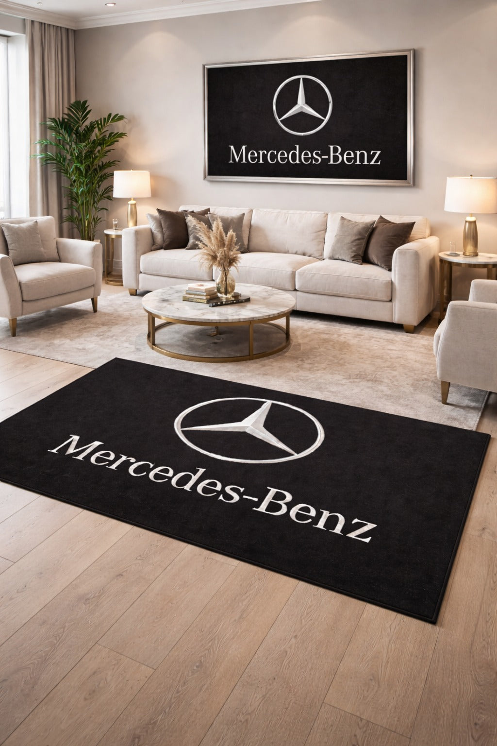 Premium Mercedes-Benz Garage Rug – 5x7 ft (60x87")
