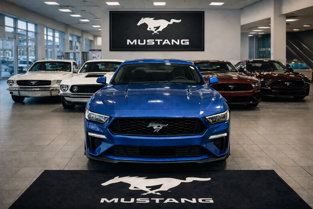 Premium Mustang Garage Rug – 5x7 ft (60x87")