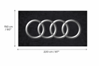 Premium Audi Garage Rug – 5x7 ft (60x87")