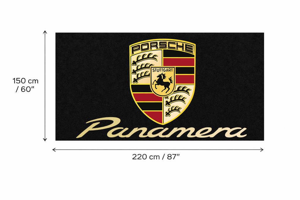 Premium Porsche Garage Rug – 5x7 ft (60x87")