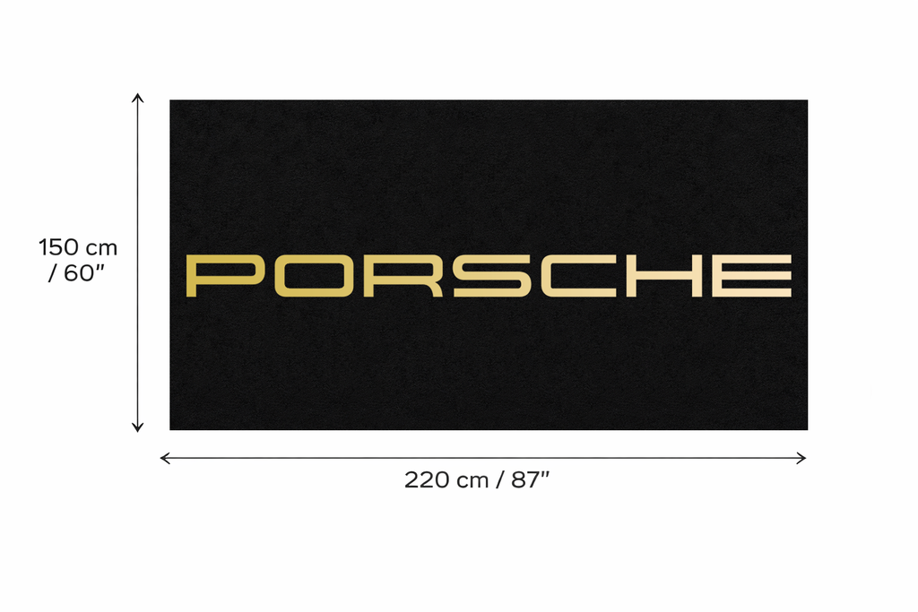 Premium Porsche Garage Rug – 5x7 ft (60x87")