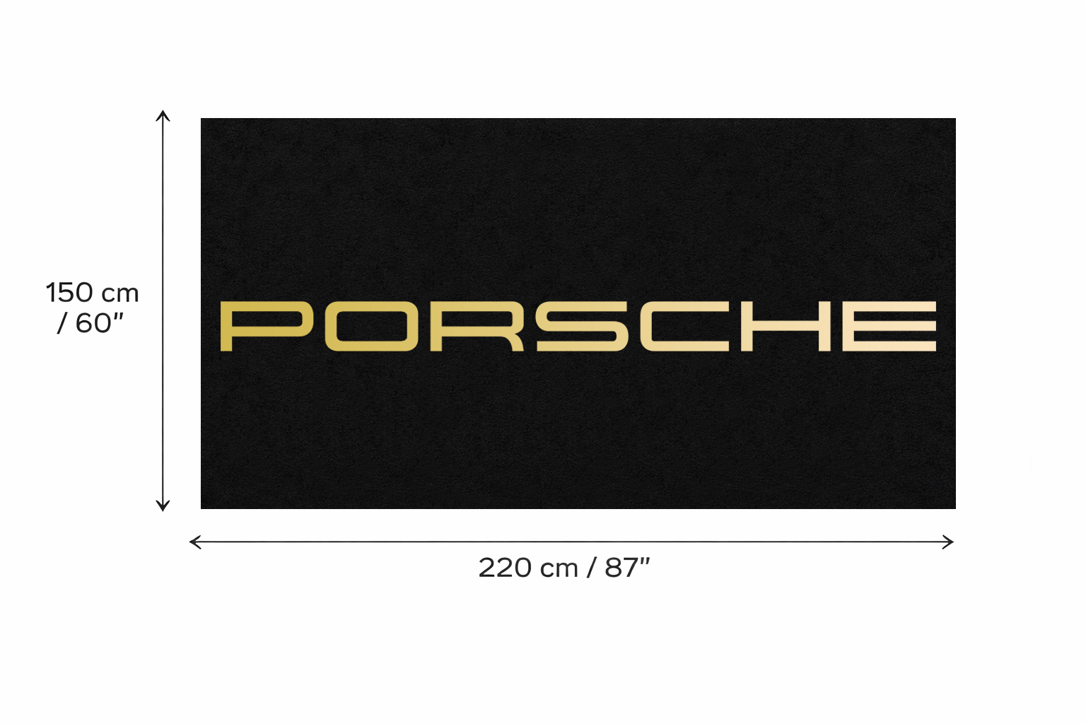 Premium Porsche Garage Rug – 5x7 ft (60x87")