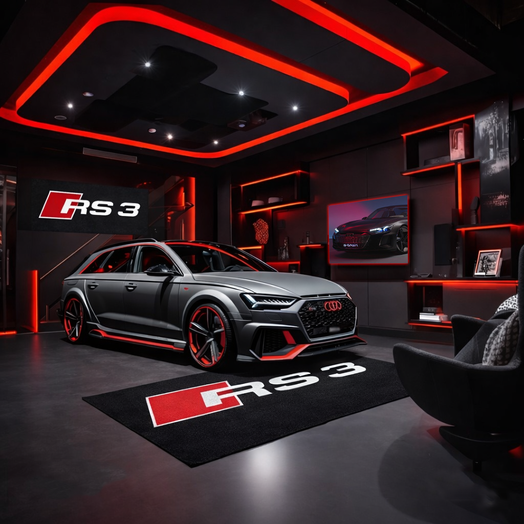 Premium Audi Garage Rug – 5x7 ft (60x87")
