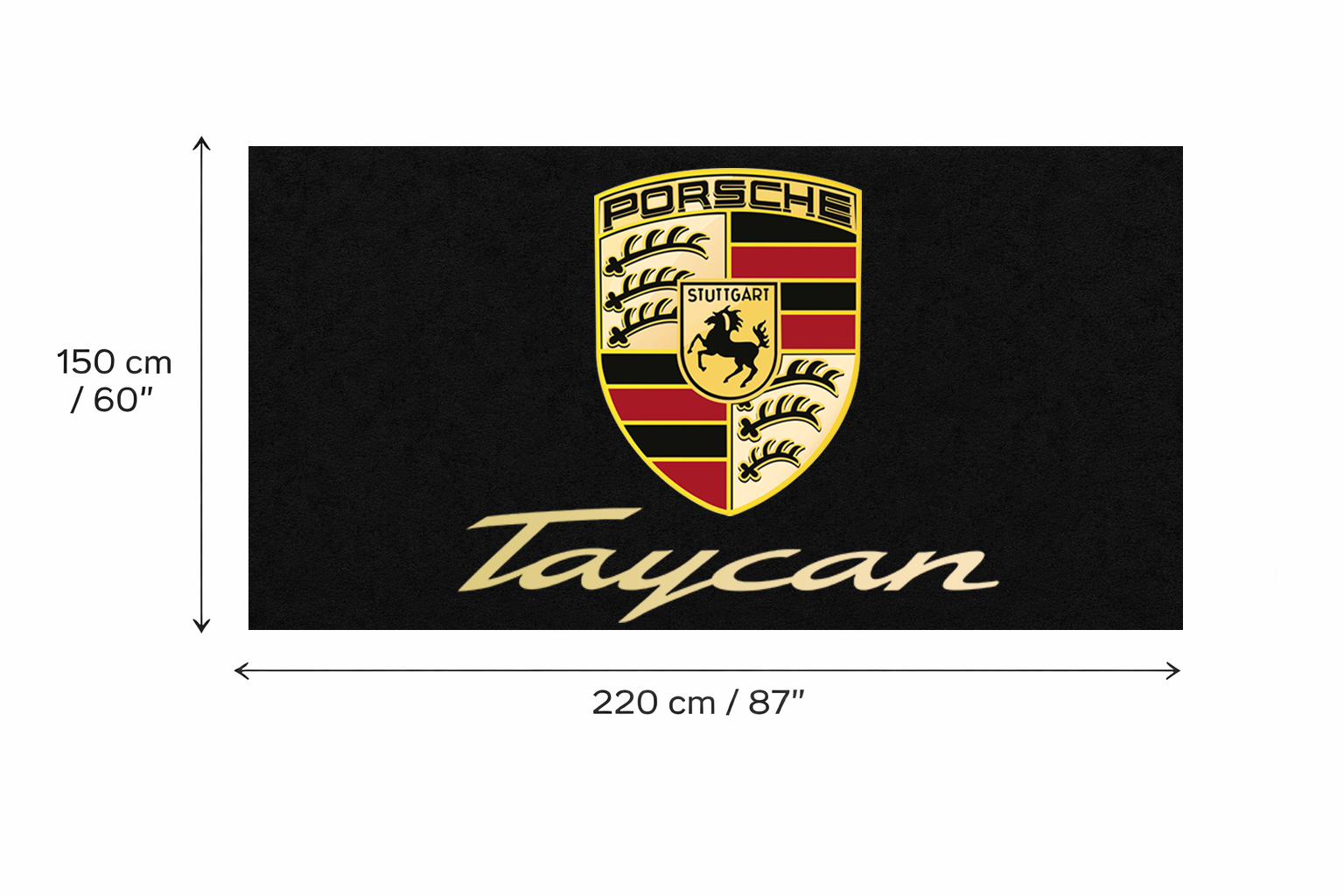 Premium Porsche Garage Rug – 5x7 ft (60x87")