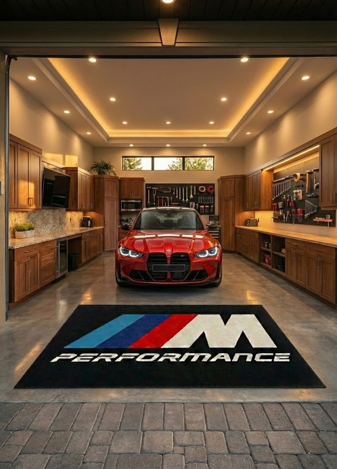 Premium BMW M Performance Garage Rug – 5x7 ft (60x87")